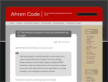 Tablet Screenshot of code.ahren.org